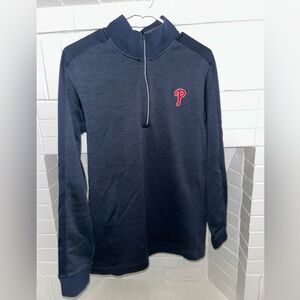 Nike Philadelphia Phillies Golf Navy Dri-FIT Quarter Zip